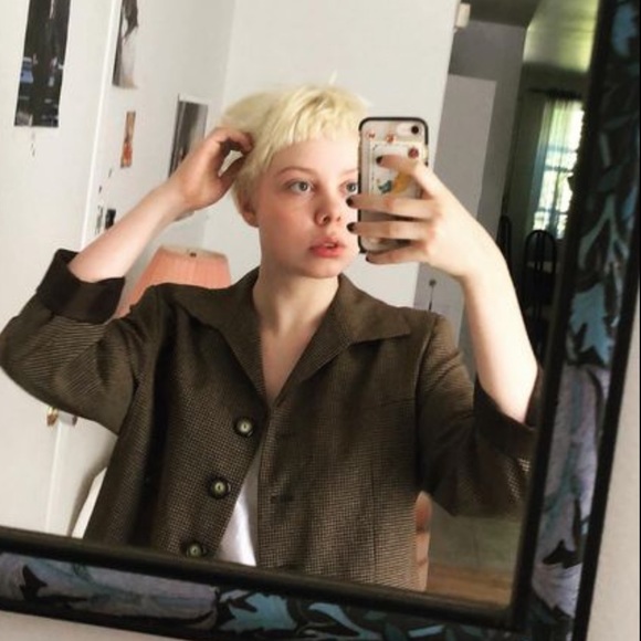 3/20$⭐️Chic 80s vintage checkered blazer - Picture 2 of 8